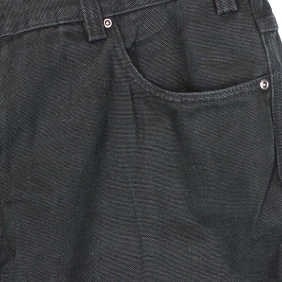 Duluth Trading Company Black Denim Boot Cut Jeans Men's Size 44x30 - Picture 4 of 11